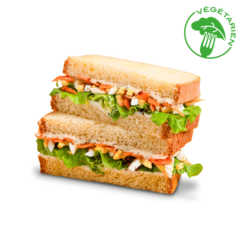 Sandwich brioché Œuf Mimosa