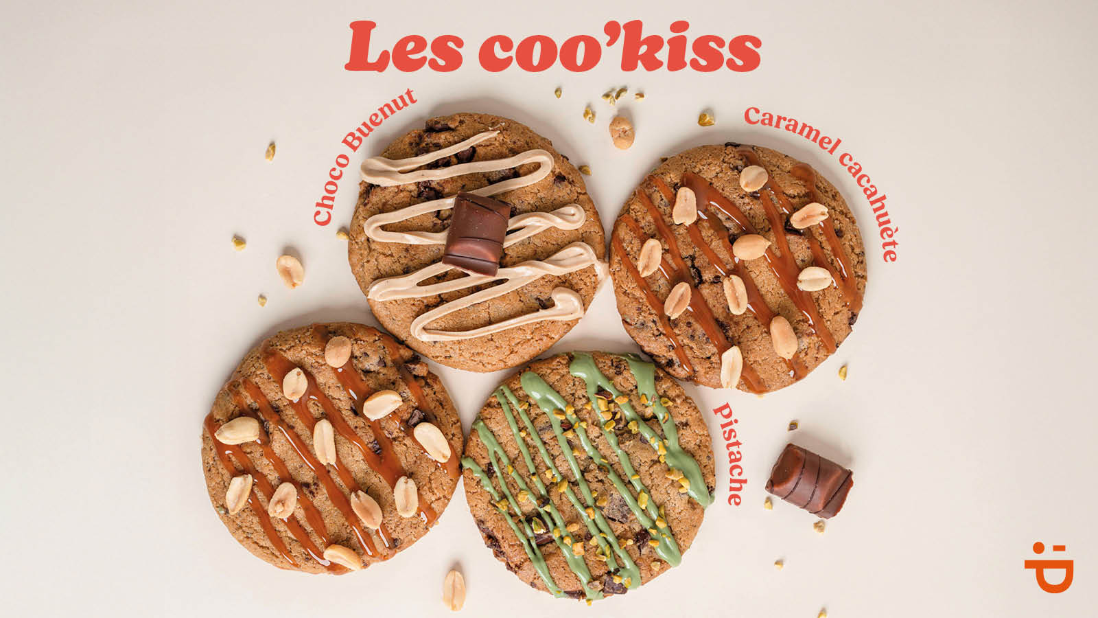 Nouveaux cookies aux nappages gourmands