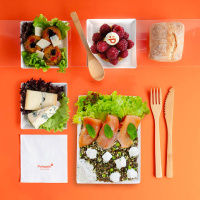 Plateau repas business à base de saumon