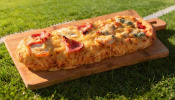 Fougasse chèvre jambon