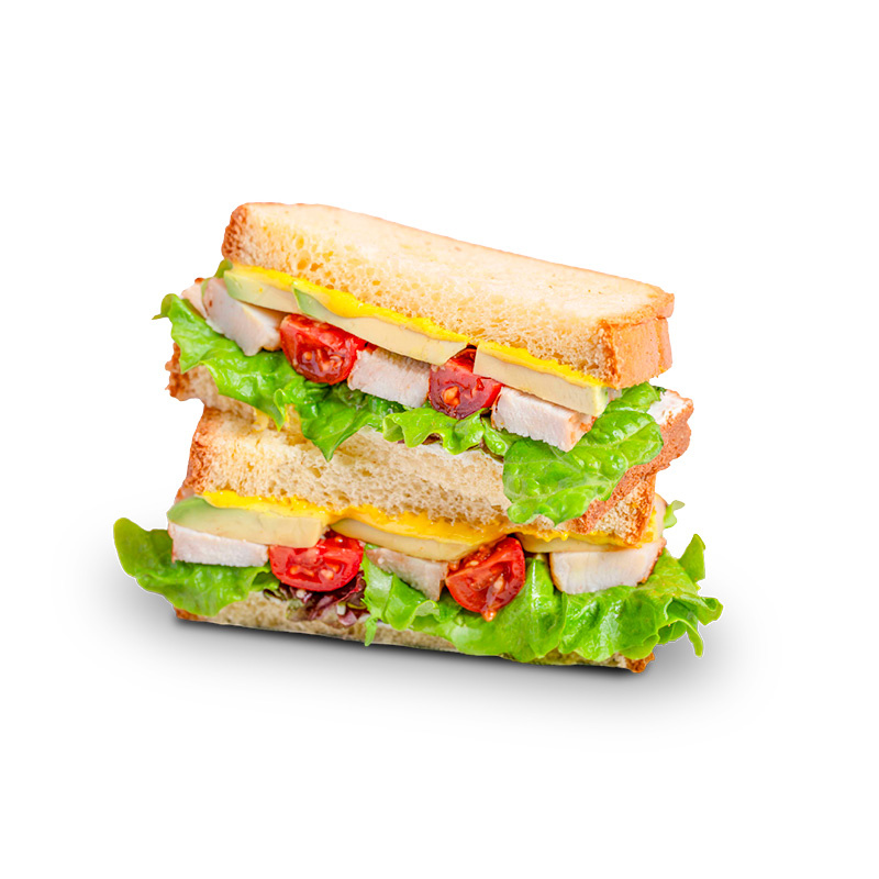 Sandwich club brioché poulet curry